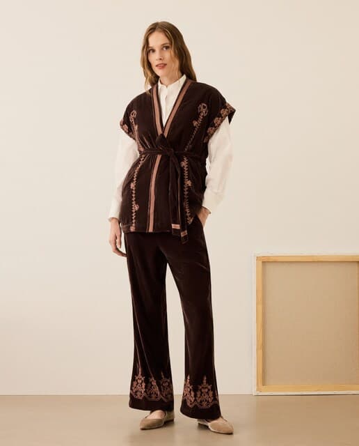 Stella Rittwagen Pantalón de terciopelo