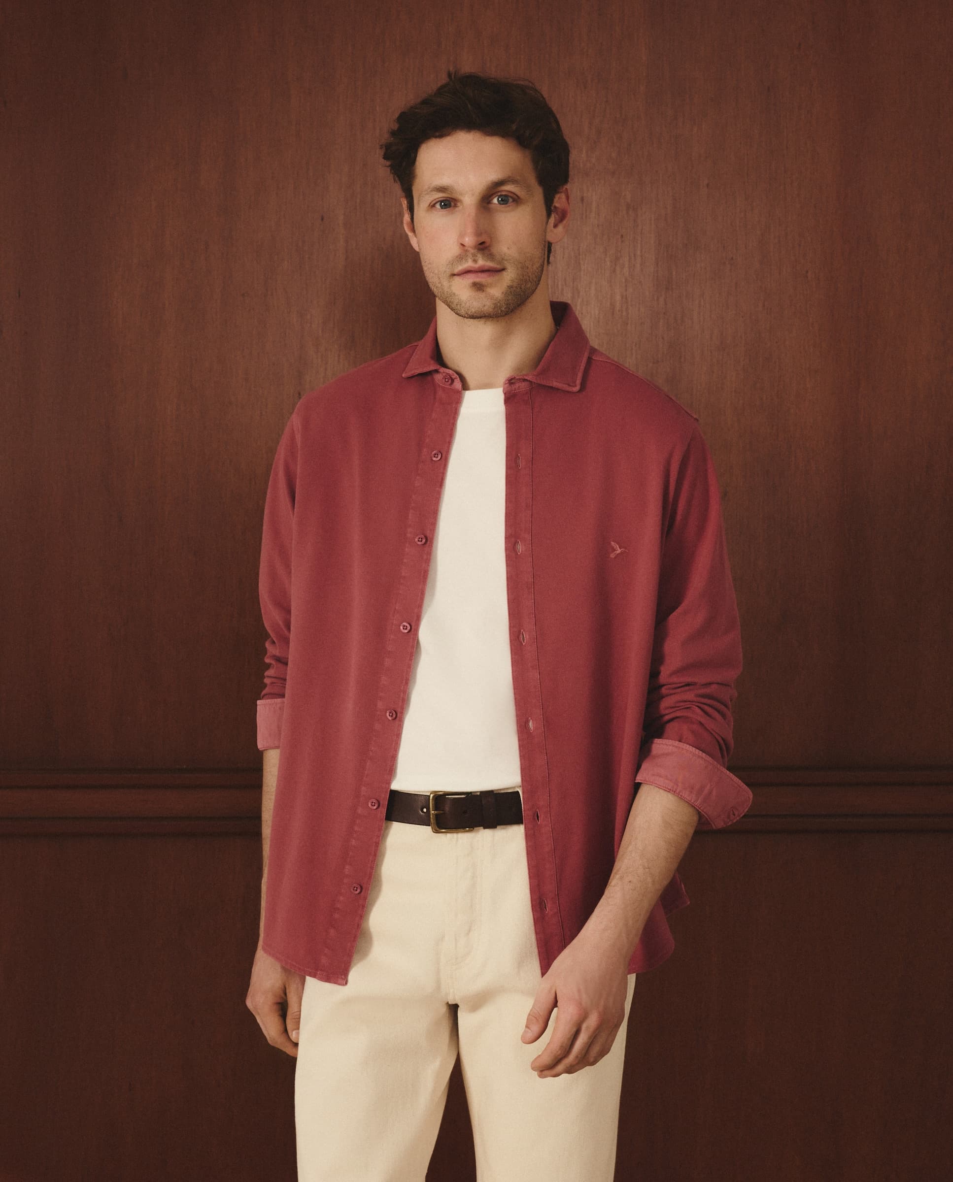 Lloyd's Camisa piqué de hombre regular fit
