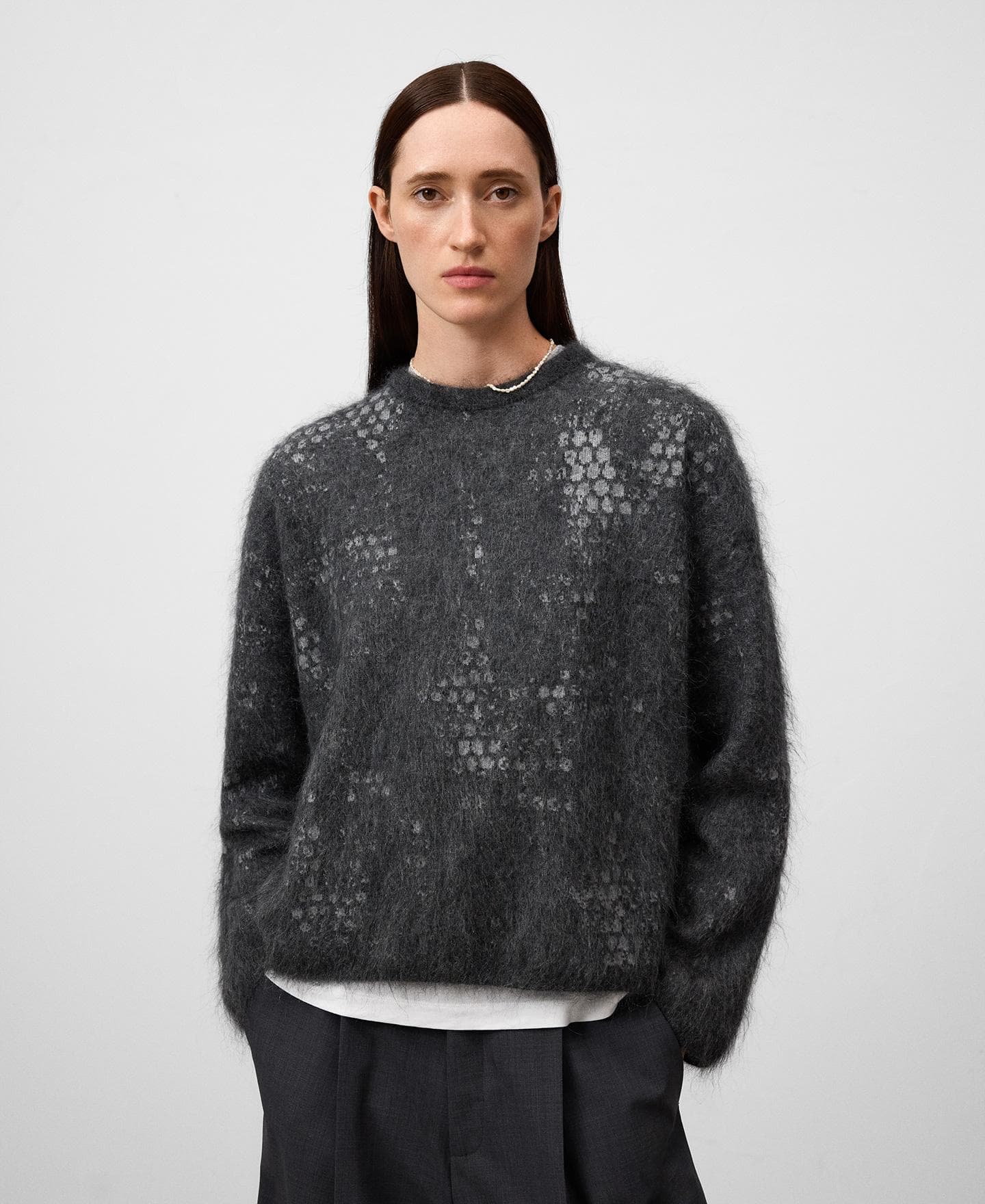 Adolfo Dominguez Jersey de mujer en punto jacquard