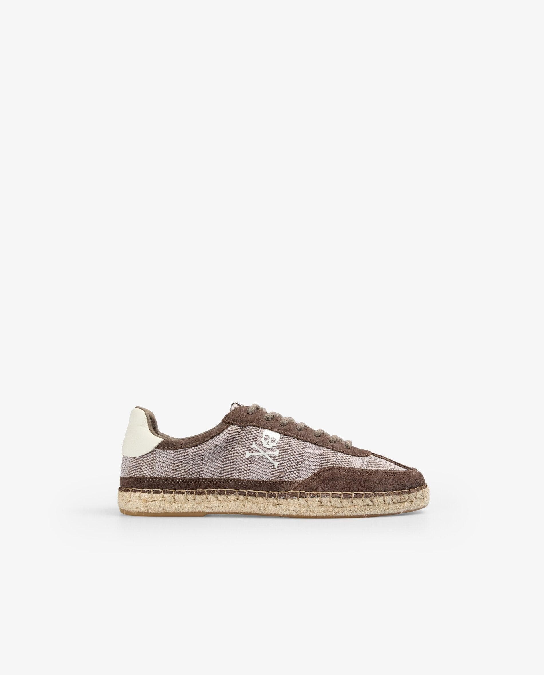 Scalpers Zapatillas retro de hombre estilo alpargata con suela de yute